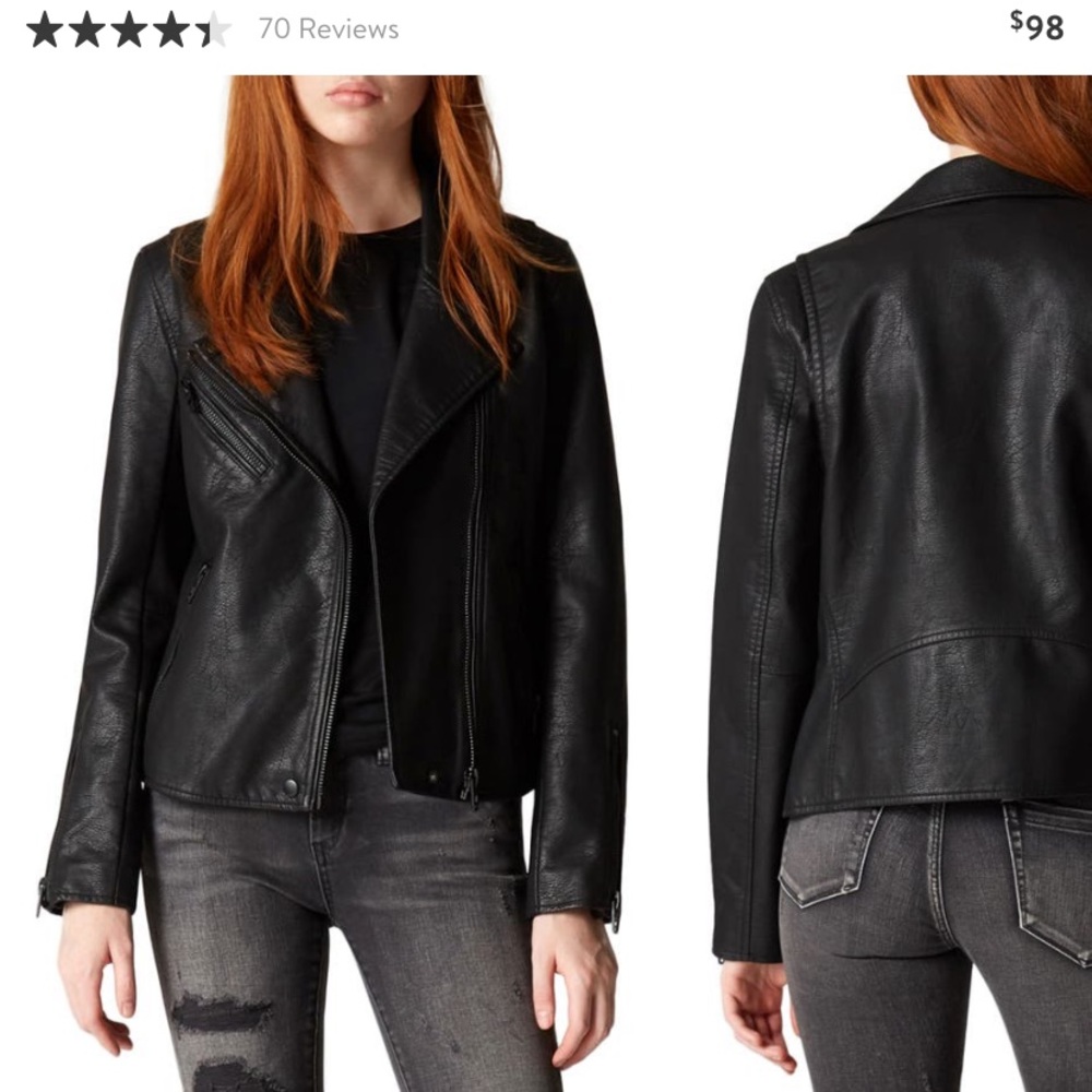 NWOT BLANKNYC Faux Leather Moto Jacket